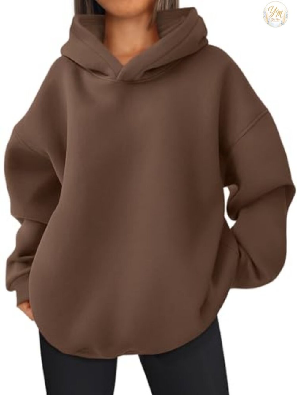 Oversized Hoodie Fleece Lined Pullover Sweatshirt Women Casual